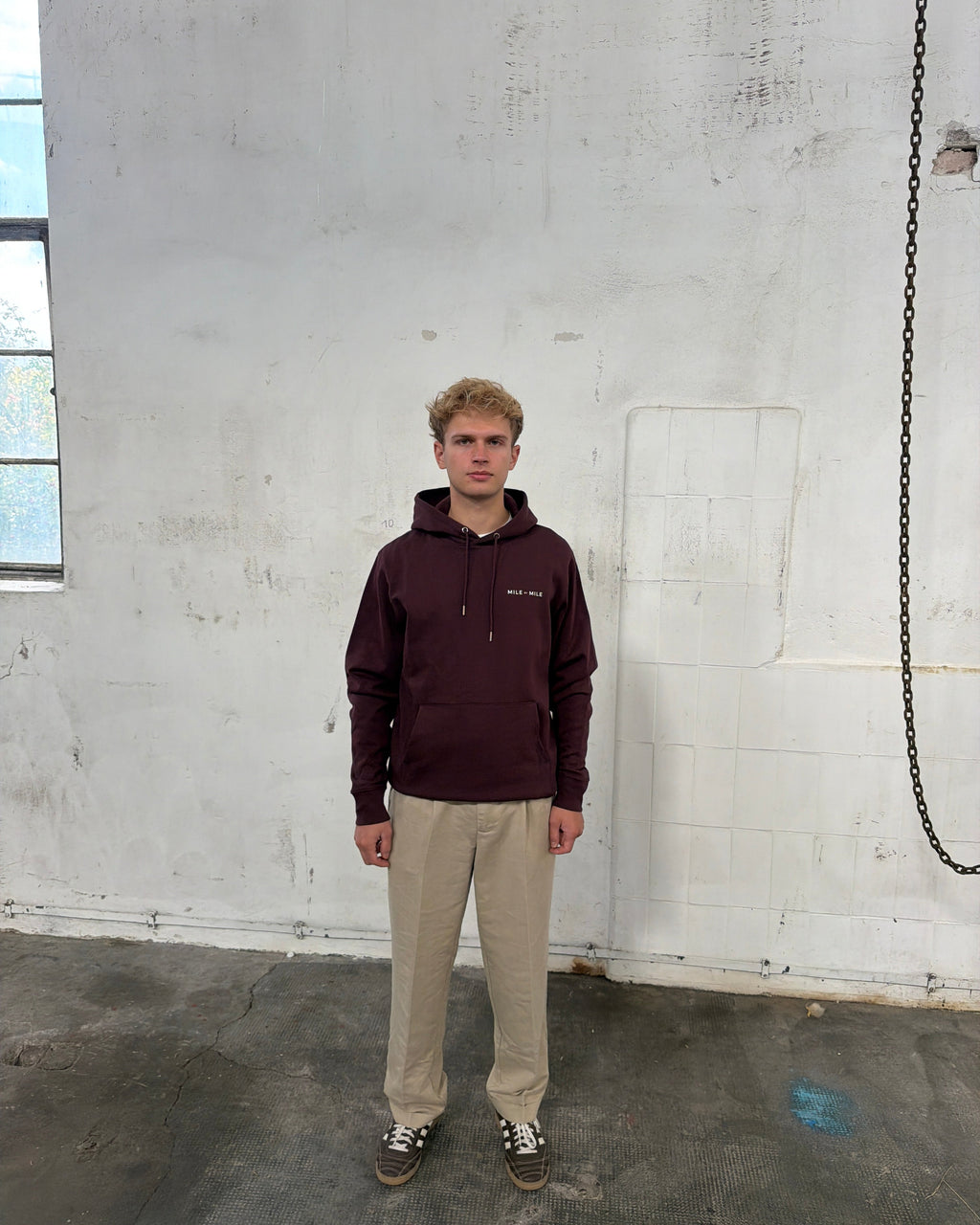 EVERY STEP. EVERY DAY. BETTER THAN YESTERDAY. — Red-Brown Hoodie
