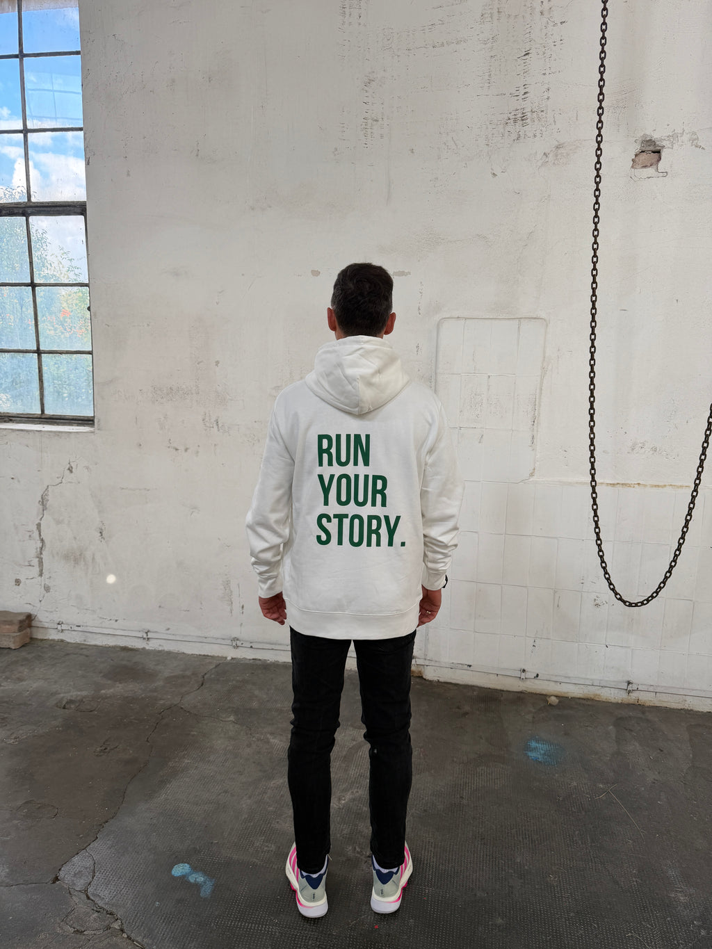 RUN YOUR STORY. — Off-White Hoodie